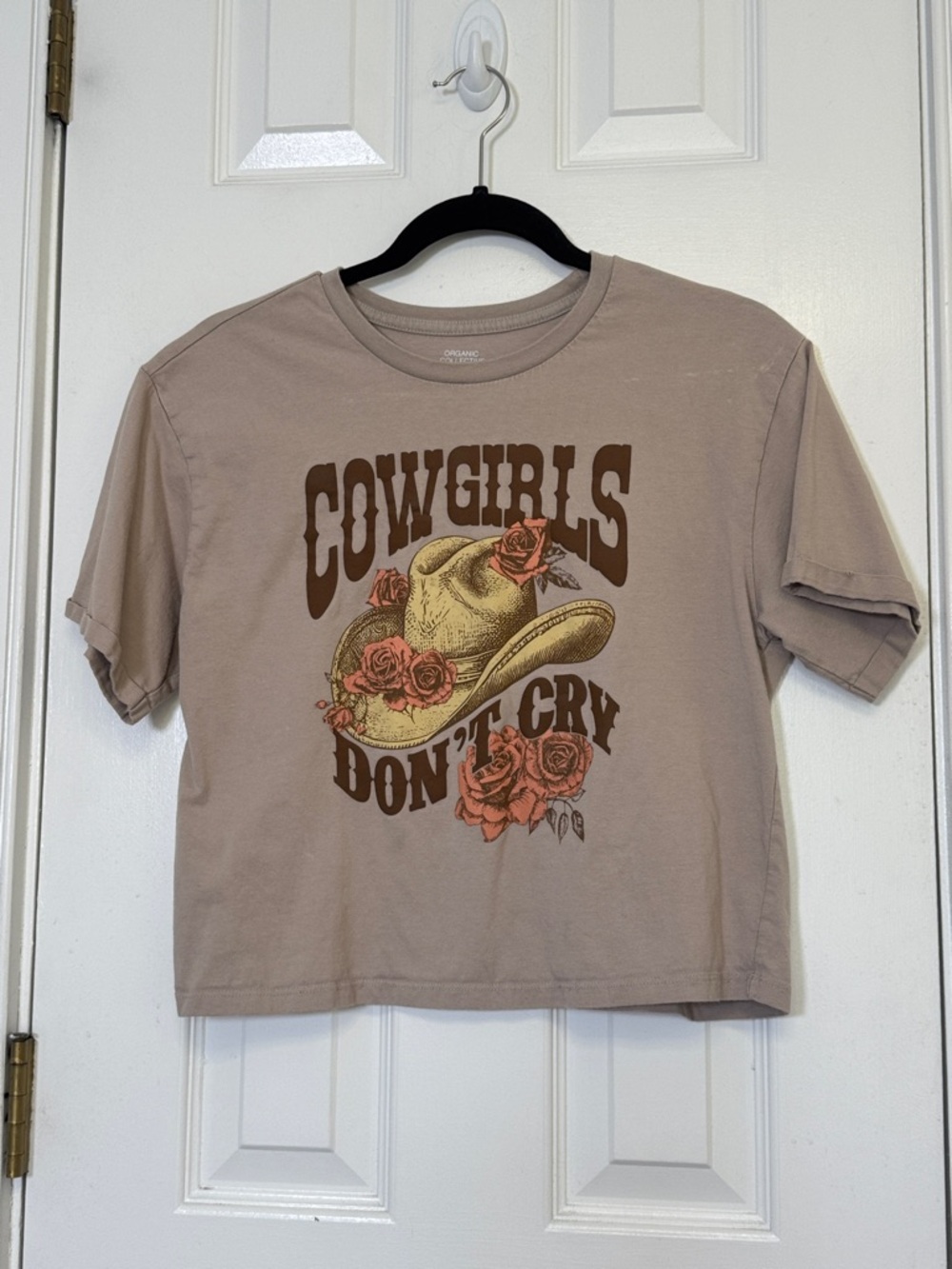 Cowgirls Don’t Cry Tee Western Rodeo Country Concert Graphic Cropped M